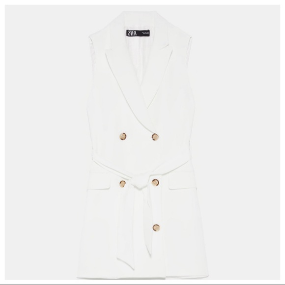 NWT. Zara Buttoned Vest Dress. Size XS, M. - Picture 5 of 8